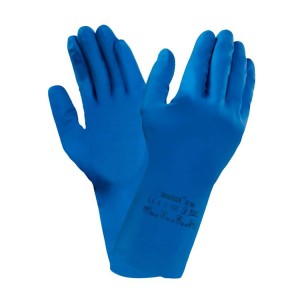 Luvas de proteção química de látex de borracha Versatouch® 87-195