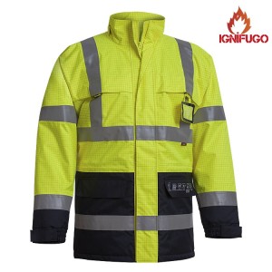 ADEEPI PARKA RETARDANTE MULTIPADRÃO DE ALTA VISIBILIDADE