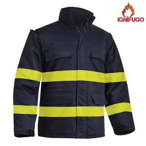 SARECO ADEEPI PARKA DE PROTECÇÃO RETARDANTE DE FOGO DE ALTA VISIBILIDADE (ALGODÃO)